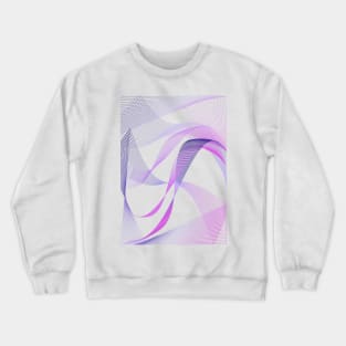 Geometric minimal Cute lineart pattern waves Crewneck Sweatshirt